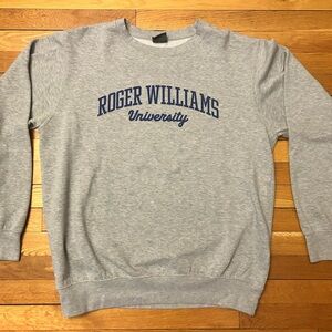 Gray Roger Williams University Men's Sweatshirt